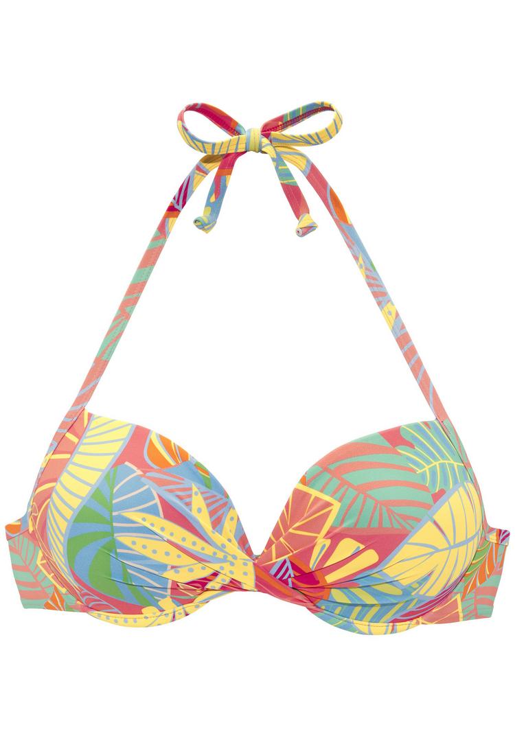 S.OLIVER S.OLIVER Push-Up-Bikini-Top Bikini Oberteil Damen - koralle bedruckt - 0 | SportScheck