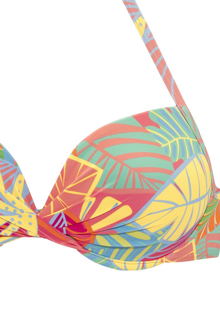 S.OLIVER S.OLIVER Push-Up-Bikini-Top Bikini Oberteil Damen - koralle bedruckt - 0 | SportScheck