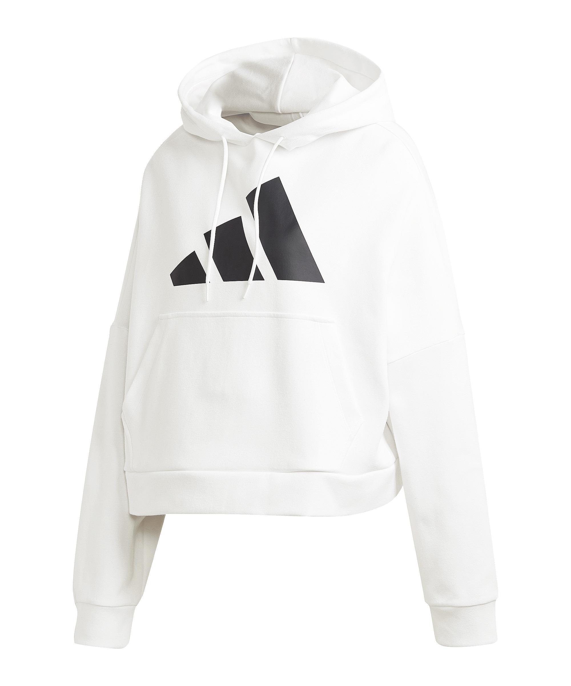 adidas Graphic Hoody Damen Wei&szlig; Funktionssweatshirt Damen - weiss