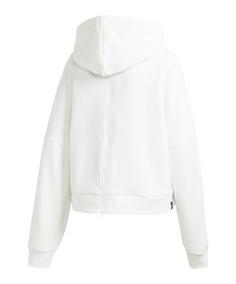 Rückansicht von adidas Graphic Hoody Damen Weiß Funktionssweatshirt Damen weiss