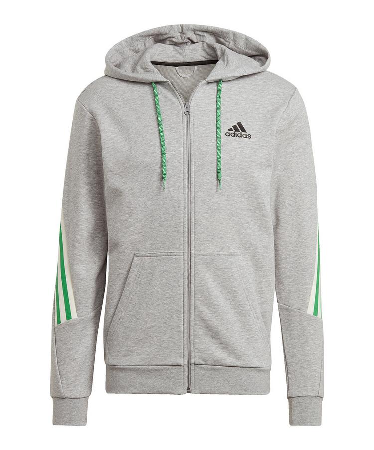 adidas adidas 3 Stripes Kapuzenjacke Trainingsjacke Herren - grau - 0 | SportScheck