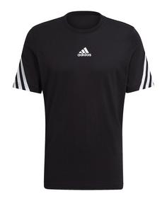adidas 3 Stripes Tape T-Shirt Funktionsshirt Herren schwarz