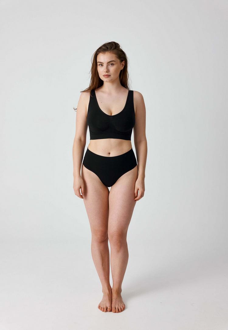 Snocks Snocks Shaping High Waist Tanga Unterhose Damen - Schwarz - 0 | SportScheck