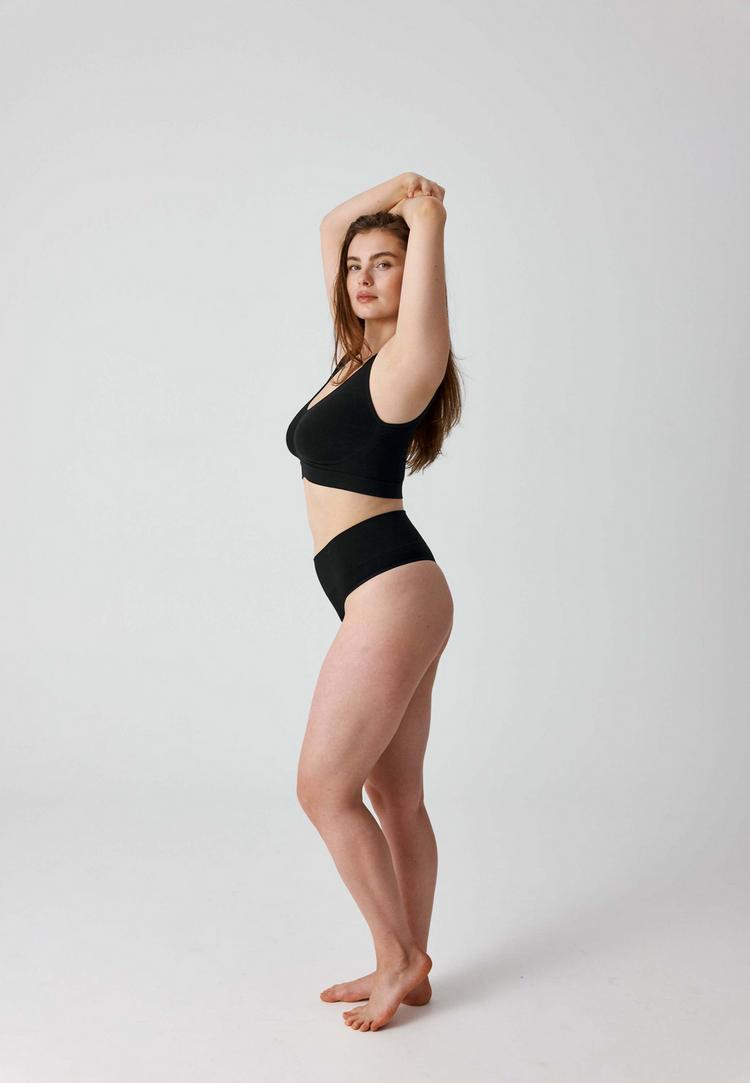 Snocks Snocks Shaping High Waist Tanga Unterhose Damen - Schwarz - 1 | SportScheck