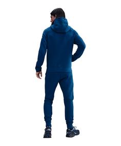 Rückansicht von Nike FC Barcelona NSW Fleece Kapuzenjacke Trainingsjacke Herren blaugelb