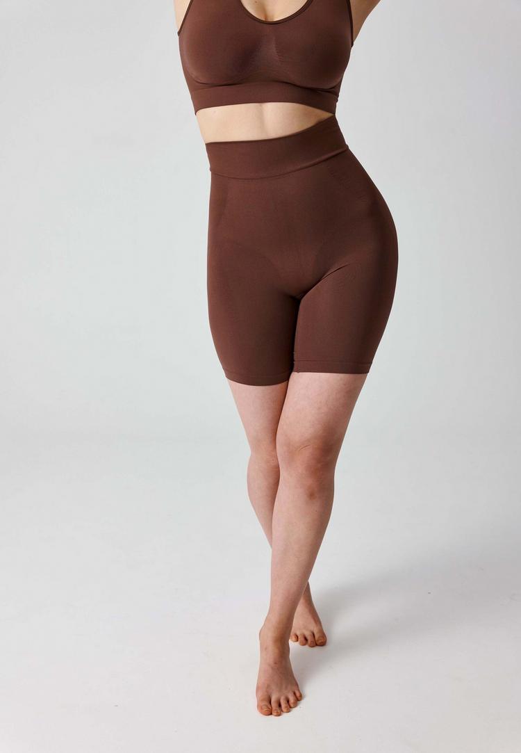 Snocks Snocks Shaping High Waisted Shorts Unterhose Damen - Braun - 2 | SportScheck