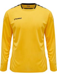 hummel hmlAUTHENTIC POLY JERSEY L/S Funktionsshirt Herren SPORTS YELLOW/BLACK