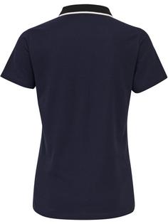 Rückansicht von hummel hmlMOVE POLO WOMAN Funktionsshirt Damen MARINE