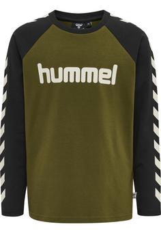 hummel HMLBOYS T-SHIRT L/S Funktionsshirt Kinder DARK OLIVE