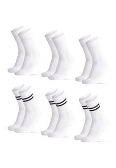 DANISH ENDURANCE Tennis Crew Sportsocken black white