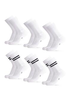 Rückansicht von DANISH ENDURANCE Tennis Crew Sportsocken black white