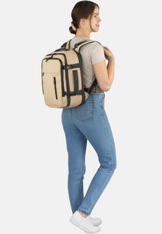Rückansicht von normani Rucksack Nikaho Daypack Beige