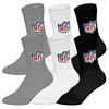 NFL Socken Socken - Wei&szlig;/Grau/Schwarz