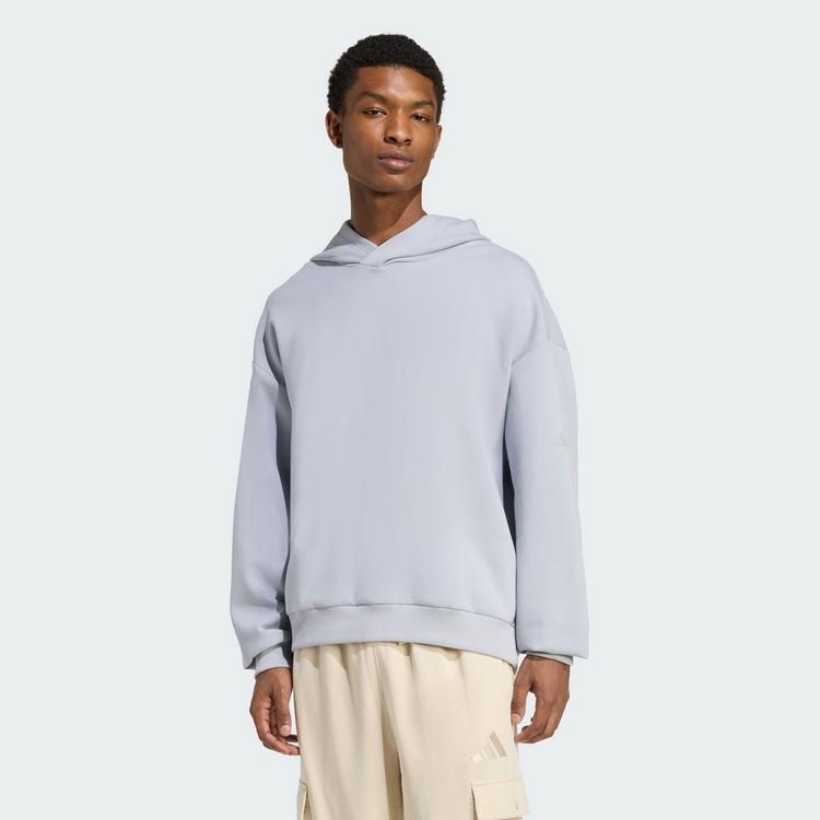 adidas adidas Soft Lux Hoodie Hoodie Herren - Halo Silver - 0 | SportScheck