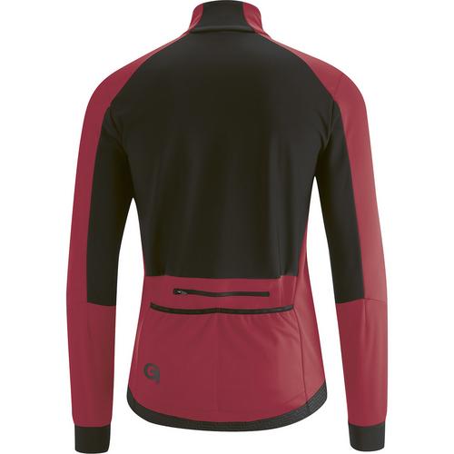 Rückansicht von Gonso Silves Fahrradjacke Herren Dunkelrot