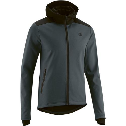 Rückansicht von Gonso Bike Softshell Travo Langarmshirt Herren Schiefer