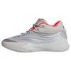 adidas Dame X Schuhe Basketballschuhe - Silver Metallic / Grey Two / Lucid Red