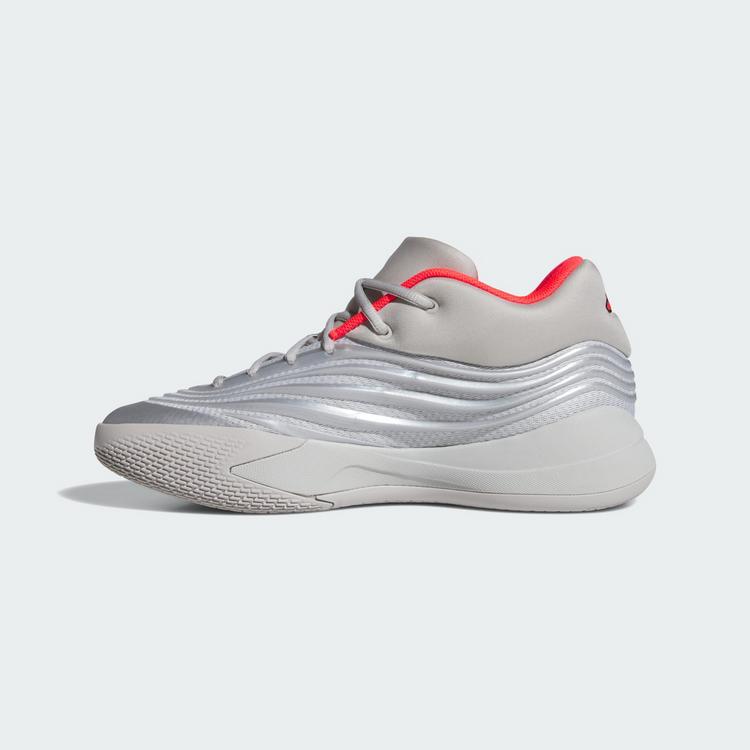 adidas adidas Dame X Schuh Basketballschuhe - Silver Metallic / Grey Two / Lucid Red - 5 | SportScheck