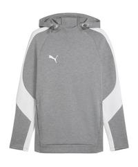 PUMA TeamEvostripe Hoody Funktionssweatshirt Herren - grau