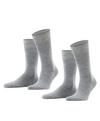 ESPRIT Basic Wool SO 2-Pack Socken Herren - light greymel. (3390)