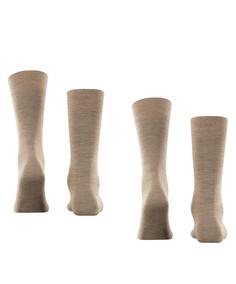 Rückansicht von ESPRIT Basic Wool SO 2-Pack Freizeitsocken Herren nutmeg mel (5410)