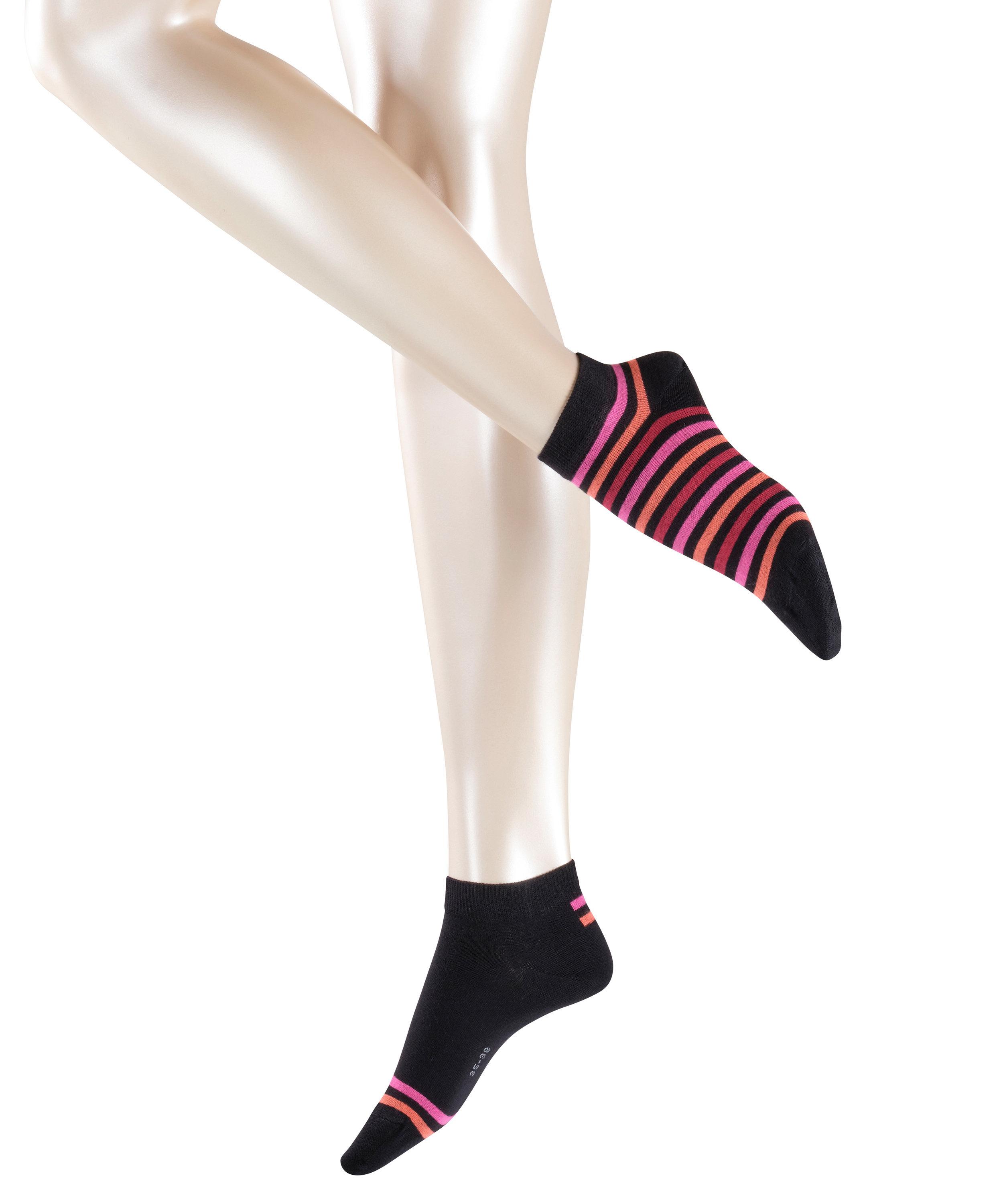 ESPRIT M Stripe SN  2-Pack Socken Damen - black (3000)