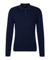 Falke Cashmere Touch Polo LS m Strickpullover Herren - space blue (6116)