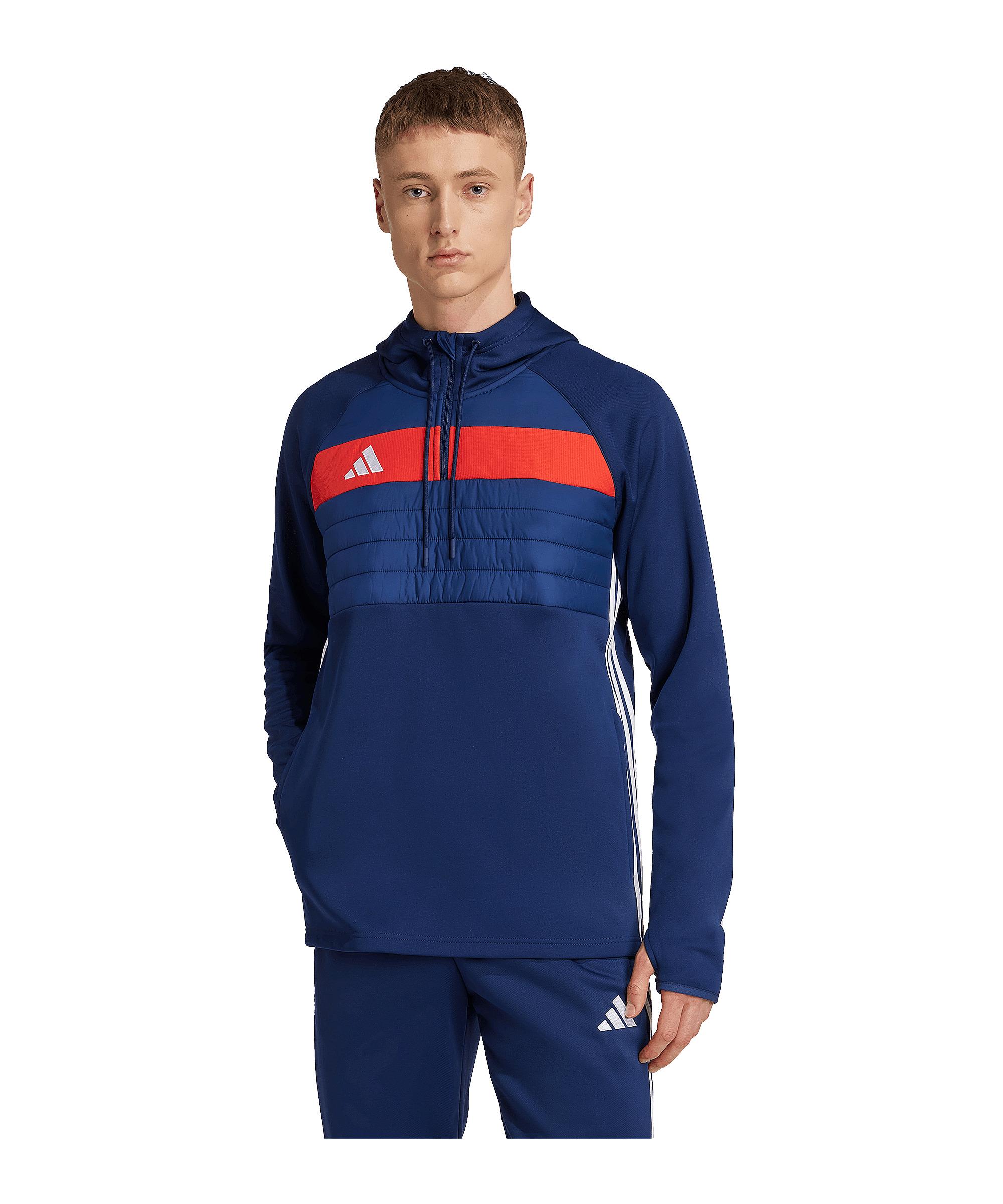 adidas Tiro 25 Training Sweatshirt Trainingsanzug Herren - blaurot