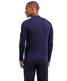 Rückansicht von Falke Langarmshirt Herren space blue (6116)
