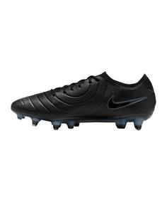 Rückansicht von Nike Tiempo Legend X Elite SG Max Voltage Fußballschuhe schwarzschwarz