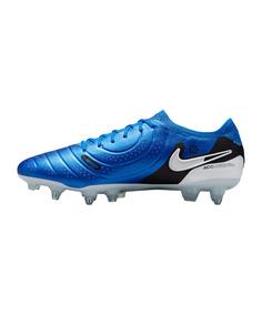 Rückansicht von Nike Tiempo Legend X Elite SG Max Voltage Fußballschuhe blauweiss