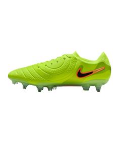 Rückansicht von Nike Tiempo Legend X Elite SG Max Voltage Fußballschuhe gelbschwarz
