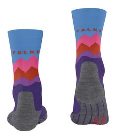 Rückansicht von Falke TK2 Explore Laufsocken Damen purple (6300)
