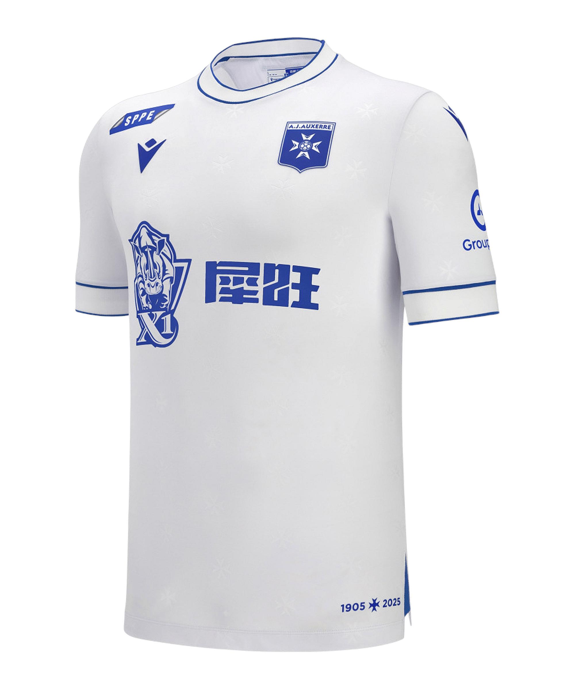macron AJ Auxerre Trikot Home 2025/2026 Wei&szlig; Trikot Herren - weiss