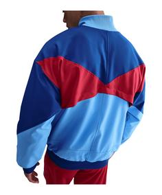 Rückansicht von Nike FC Barcelona Strike Anthem Jacke Trainingsjacke Herren blaublau