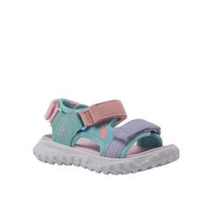 Rückansicht von Kamik HARBORT Outdoorsandalen Kinder lila-pfirsch