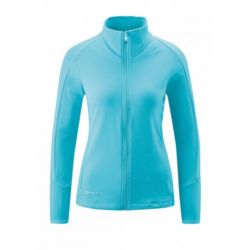 Rückansicht von Maier Sports Cicerbita Softshelljacke Damen Türkis