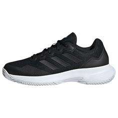 adidas Gamecourt 2.0 Tennisschuh Tennisschuhe Herren Core Black / Core Black / Silver Metallic