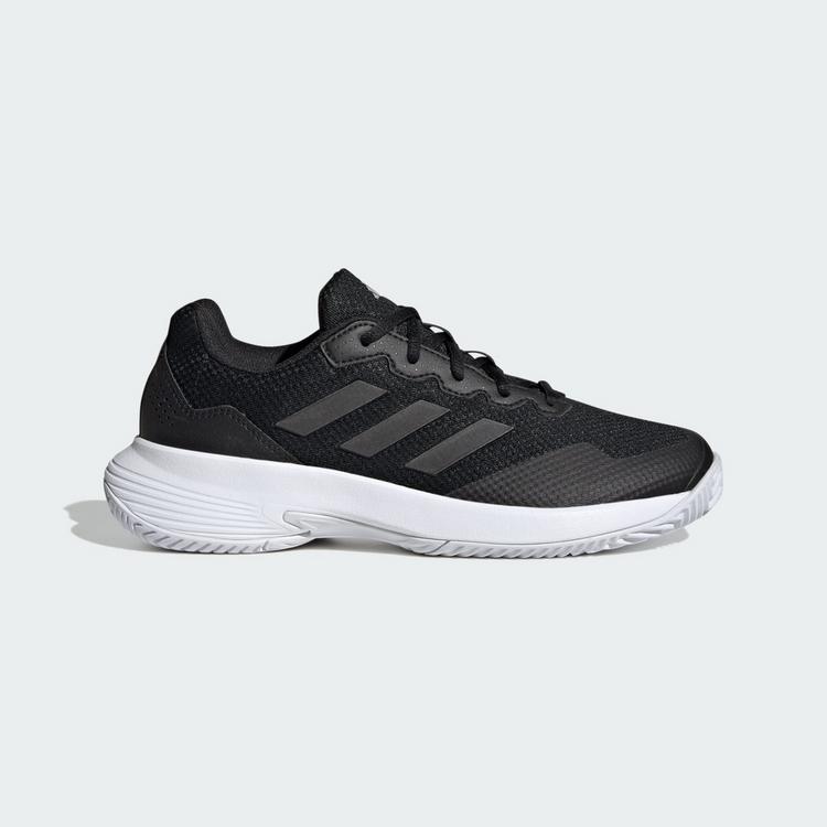 adidas adidas Gamecourt 2.0 Tennisschuh Tennisschuhe Herren - Core Black / Core Black / Silver Metallic - 6 | SportScheck