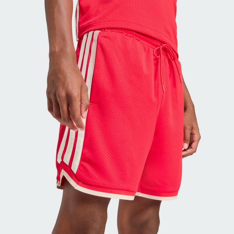 adidas adidas STADIUM MESH SHORTS Funktionsshorts Herren - Pure Ruby / Crystal Linen / Off White - 1 | SportScheck