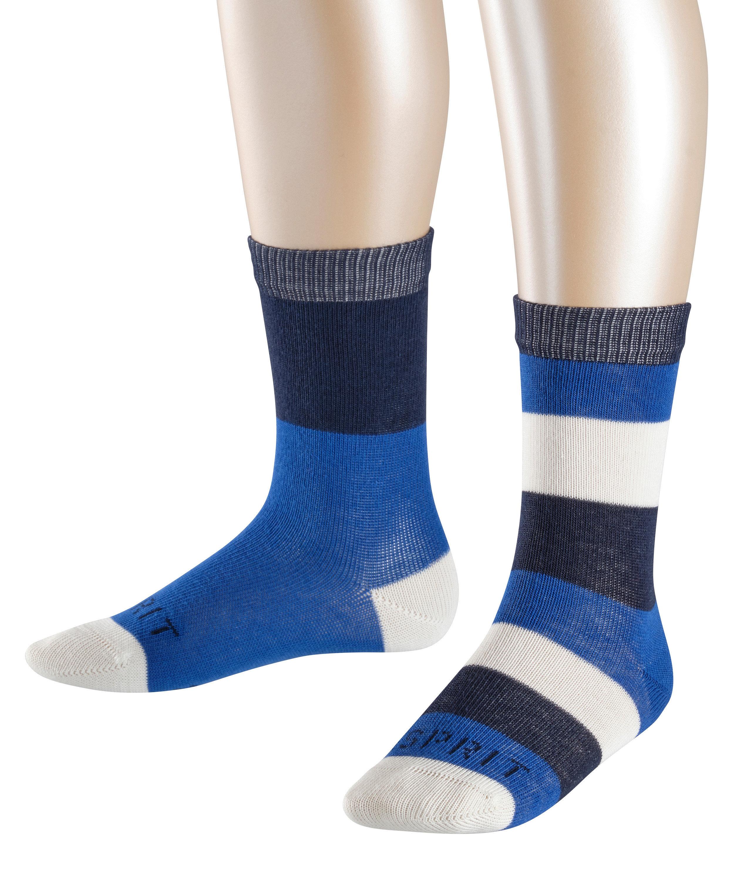 ESPRIT Stripe SO 2-Pack Socken Kinder - deep blue (6046)