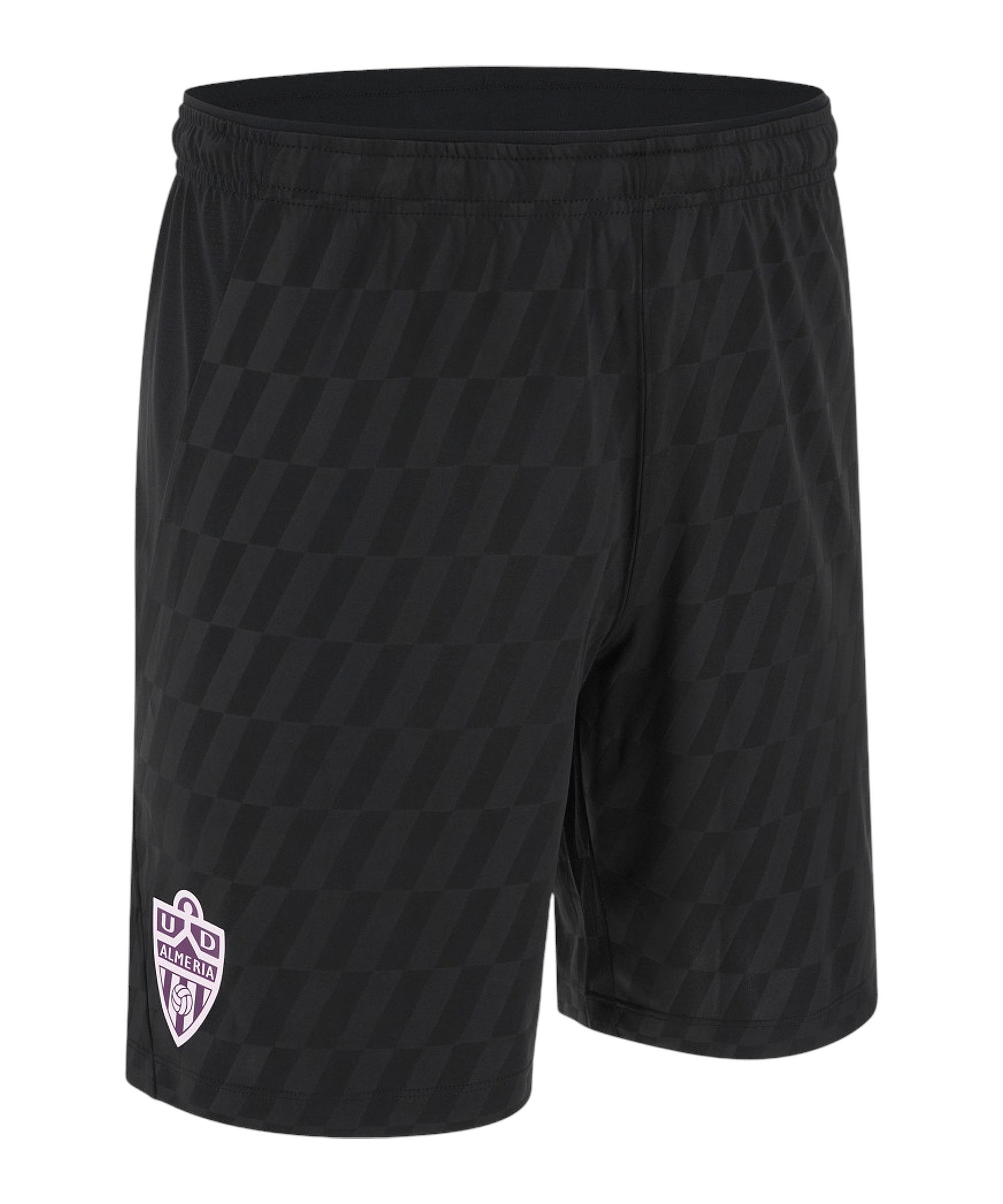 macron UD Almeria Short 3rd 2025/2026 Fu&szlig;ballshorts Herren - schwarz