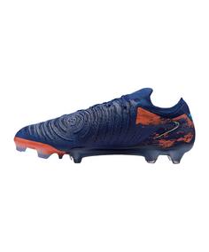 Rückansicht von Nike Phantom GX II Elite FG Erling Haaland Fußballschuhe blaugrau
