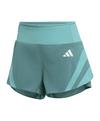 adidas Adizero Archive Short Damen Laufshorts Damen - gruen