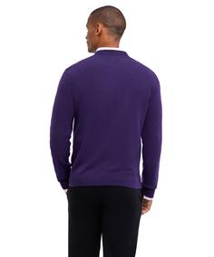 Rückansicht von Falke Strickpullover Herren violet (6737)