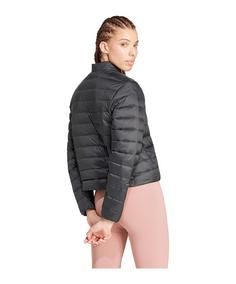 Rückansicht von adidas Helionic Light Down Jacke Damen Sweatjacke Damen schwarz