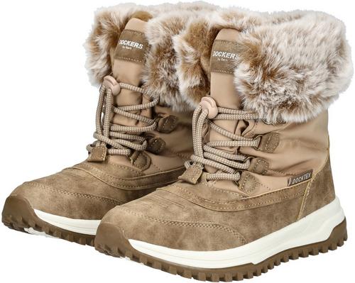 Rückansicht von Dockers Stiefelette Stiefel Damen Mittelbraun