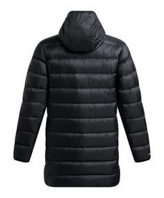 Rückansicht von Under Armour Legend Down Parka Jacke Sweatjacke Herren schwarzweiss