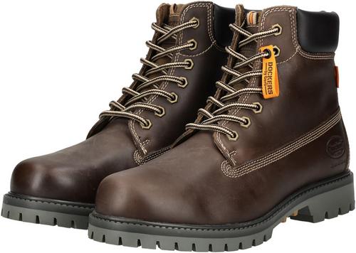 Rückansicht von Dockers Stiefelette Stiefel Herren Schoko