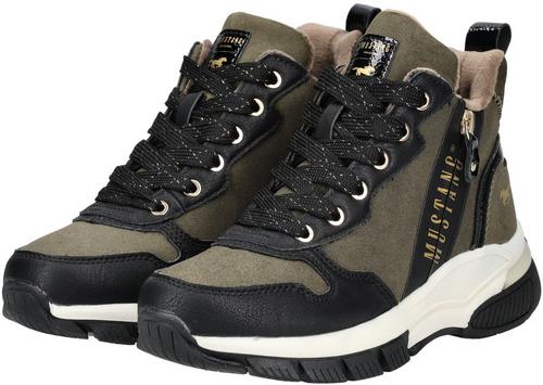 Rückansicht von Mustang Stiefelette Stiefel Damen Military